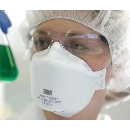 Kit 5 Máscara 3m Aura 9320+br Pff2 N95 Respirador Sem Válvula Anvisa Inmetro Proteção Respiratória
