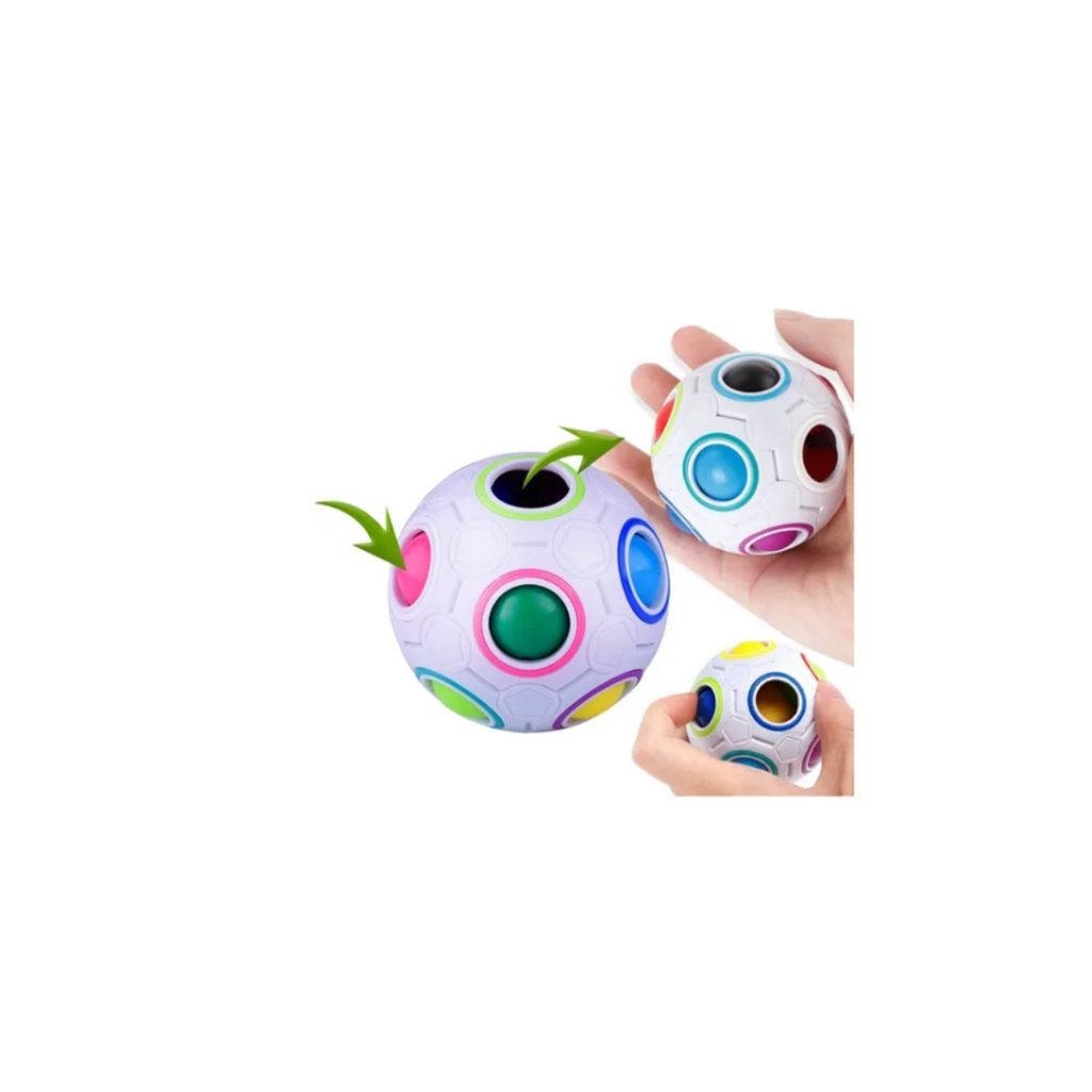 Jogo Mágico de Quebra-cabeça de Bola Rainbow Puzzle Ball Fidget Jogo de  Habilidade com Bolas de Alívio do Stress, Rainbow Puzzle Cube Kids Rainbow  Ball Toy Teasers Jogos de Brinquedos de Brinquedos