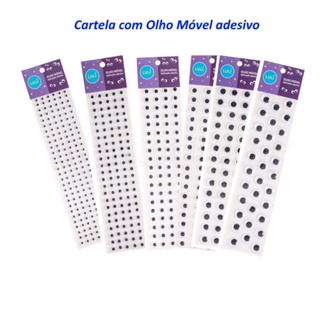 Olho Movel ADESIVO, 6, 8, 10, 12, 15 e 18, olho móvel articulado com cola em Oferta na Shopee