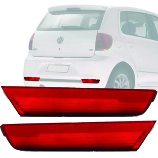 Par Refletor Olho De Gato Traseiro Vw Fox 2010 2011 2012 2013 2014