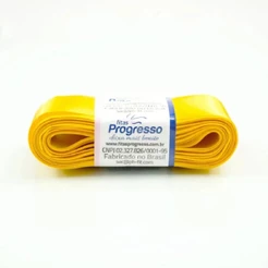 Fita de Cetim Progresso 50mm nº12 10m 038 Amarelo Ouro - 1un