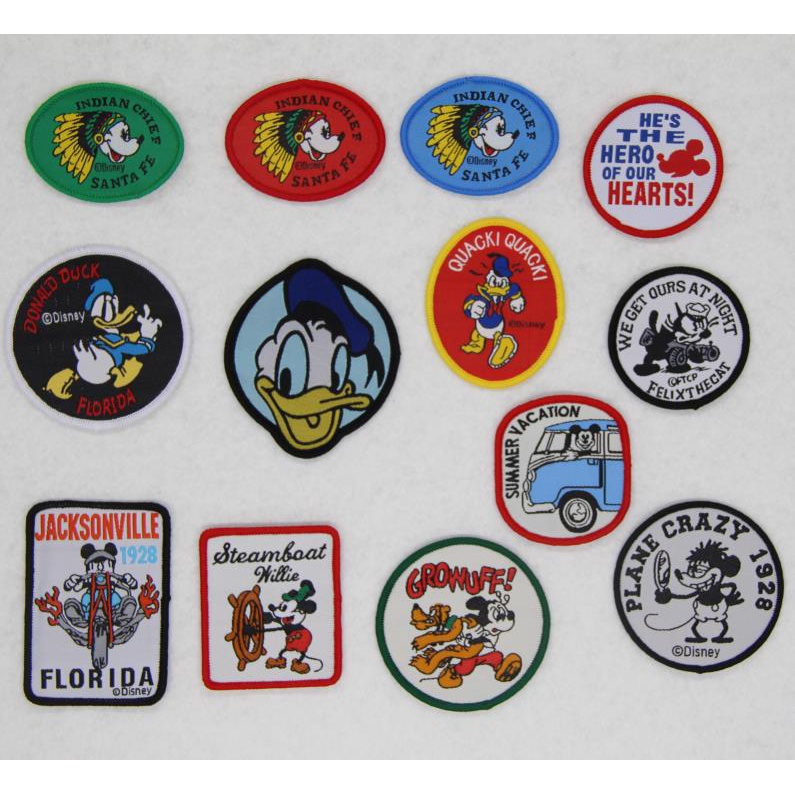 Não há necessidade de costurar linda animação de desenho animado da Disney Pato Donald Big Fly Mickey Winnie the Pooh Re