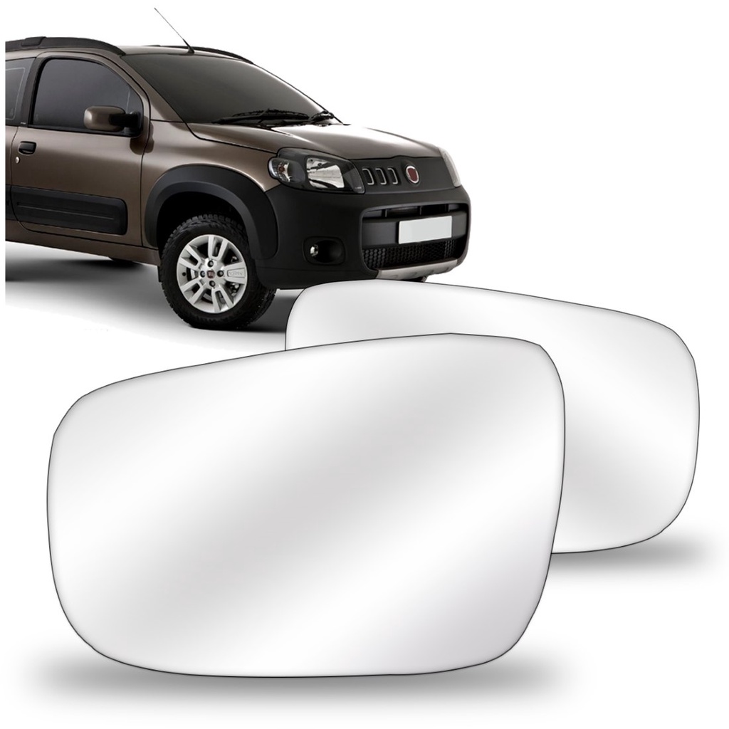 Lente Retrovisor Uno Way Vivace 2010 2011 2012 2013 Com Base