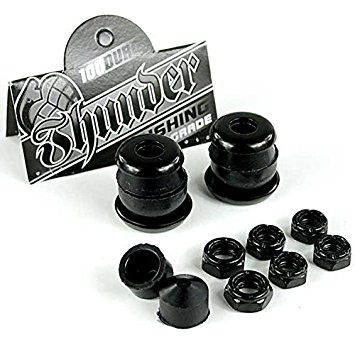 Amortecedores Thunder + Kit Reparo Truck 100a Duro Skate Preto