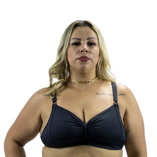 Busto Top Biquíni sem Bojo Reforçado com Regulagem de Amarrar Plus Size - Envio Imediato em Oferta na Shopee