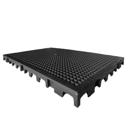Piso Estrado Modular Benplas Preto 40cm x 60cm - Benplas