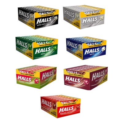 Bala Halls Drops Display - Escolha os Sabores c/21UN 588GR | Shopee Brasil