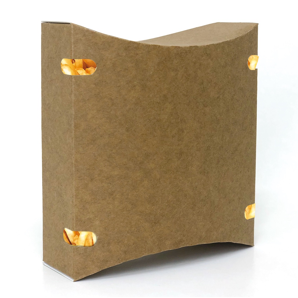 Embalagem Caixa Batata Frita Delivery Kraft - 100 Unidades em Oferta na Shopee