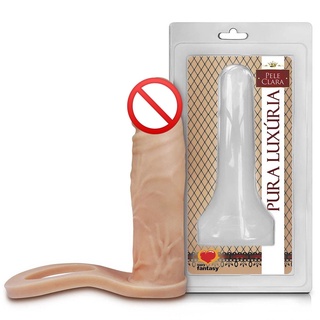 Anel Companheiro Plug Anal Dupla Penetração Penis de Borracha 12,5 X 3 cm