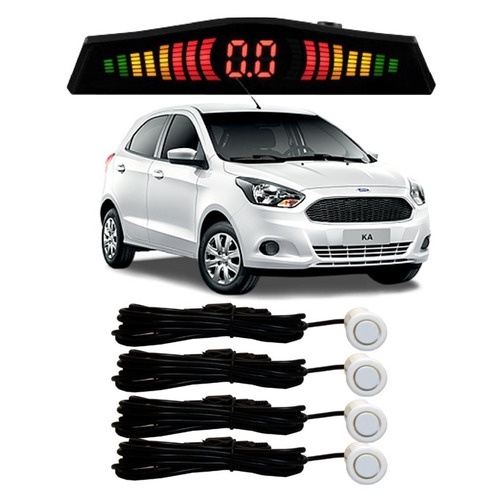 Sensor De Estacionamento Ré Ford Ka Todos Os Modelos Branco - Spare Parts and Accessories for Vehicles