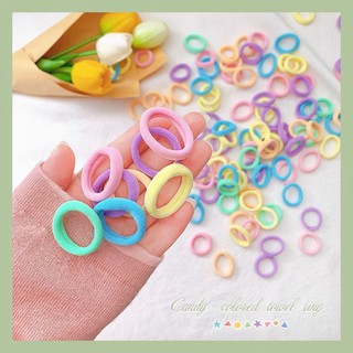 100-120 Unidades Elástico Xuxinha/ Rabicó de Cabelo Pequeno colorido infantil Criança