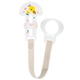 Prendedor de Chupetas MAM CLIP c/ Anel Adaptador Silicone Bico Infantil Bebê Menino Menina Neutro
