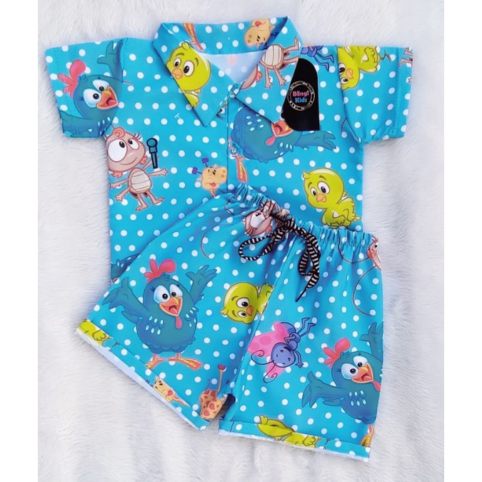 Conjunto Mauricinho Temático Galinha Pintadinha Aniversário Infantil em Oferta na Shopee