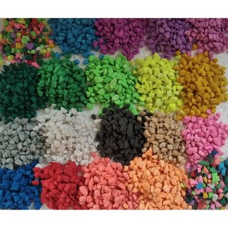 Pedra colorida 800 gramas para aquários