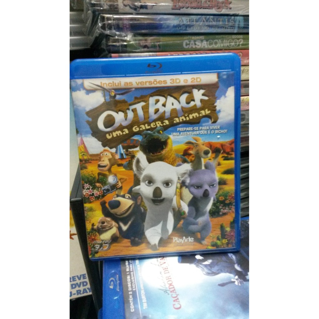 Blu-ray Original Do Filme Outback Uma Galera Animal 3d + 2d