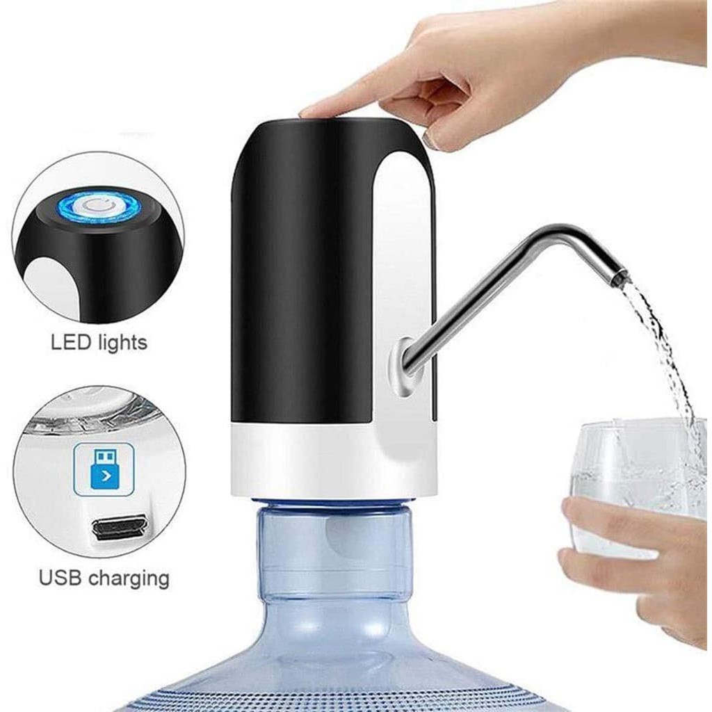 Bebedouro Bomba Automática Para Garrafão Recarregável USB