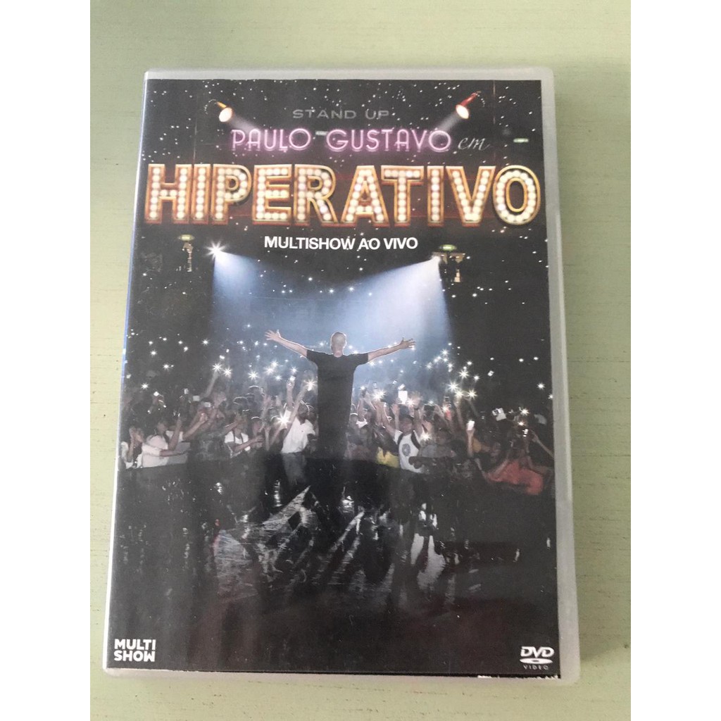dvd show stand up HIPERATIVO com Paulo Gustavo original em bom estado
