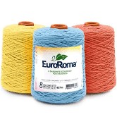 Barbante EuroRoma 8 Fios - Unidade 600gr em Oferta na Shopee