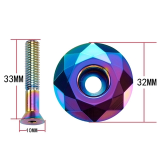 Bicycle Headset Fork Top Cap MTB Bike Stem Top Cap Headset Cover 28.6mm 1 1/8" Steerer bicycle parts 3 Color
