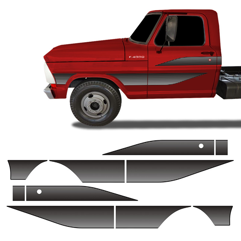 Faixa Ford F 4000 19 1990 1991 1992 Adesivo Lateral Portas Shopee Brasil