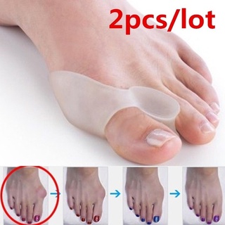 2 Pcs Silicone Toe Corrector . Big Straightener Thumb Valgo Protetor De Gel Pé Dedo Separador Joanete Ajustador