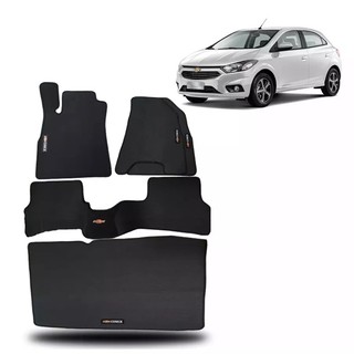 Tapete borracha Onix hatch c/ traseiro inteiriço mais porta malas em Oferta na Shopee