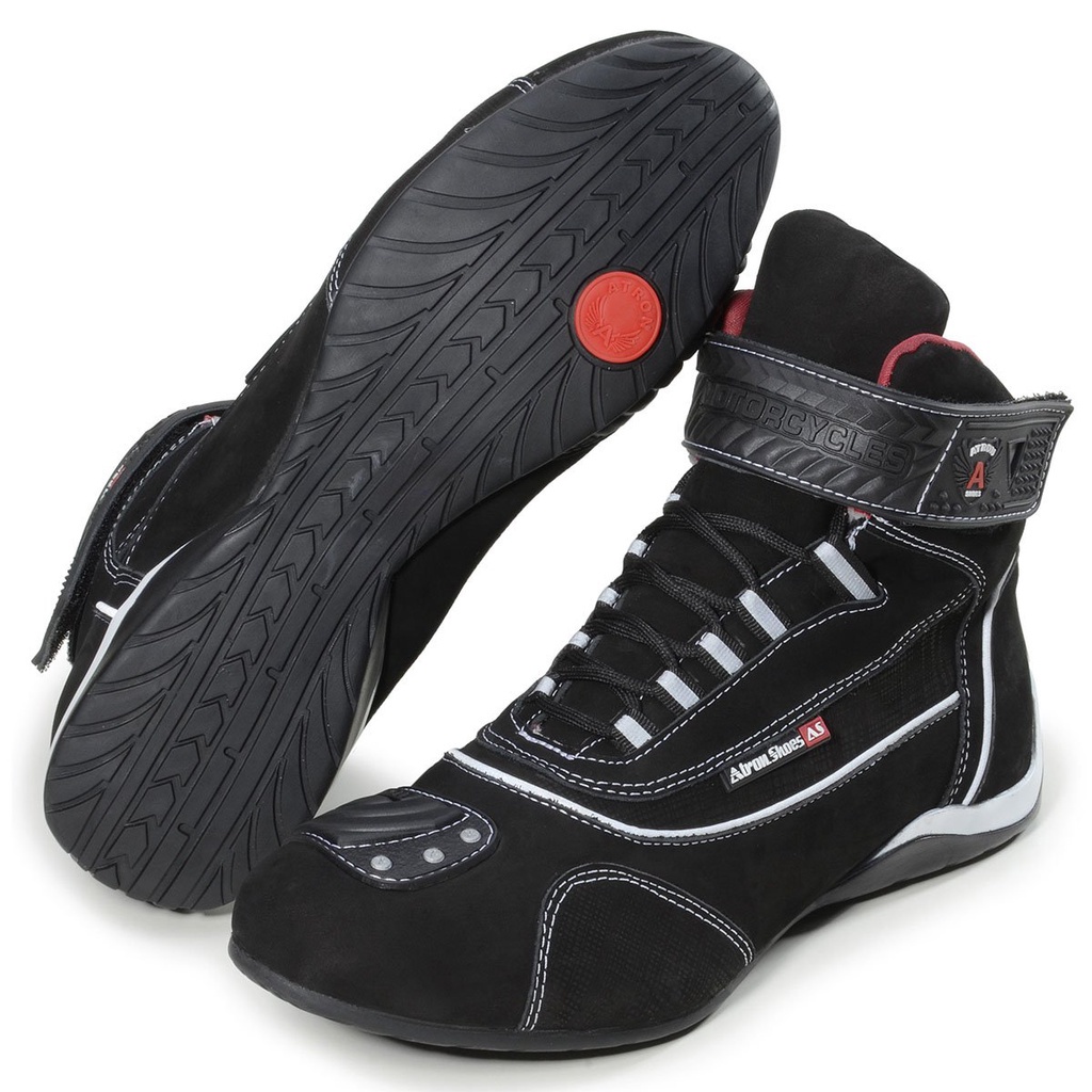 TENIS MOTOCICLISTA COM RELETIVO CANO ALTO 310 KM PRETO