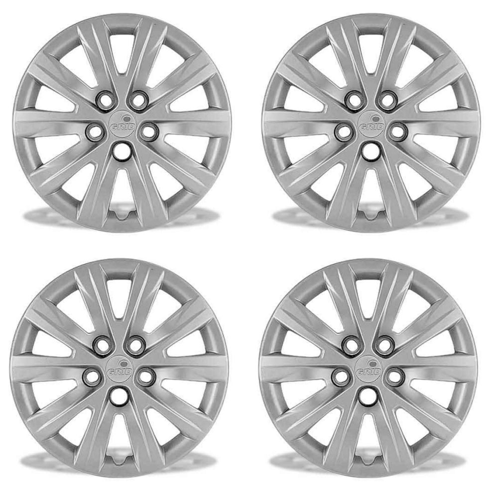 Jogo de Calotas Volkswagen Fox/Polo 2012/13 Aro 14 Prata Grid 5 Furos