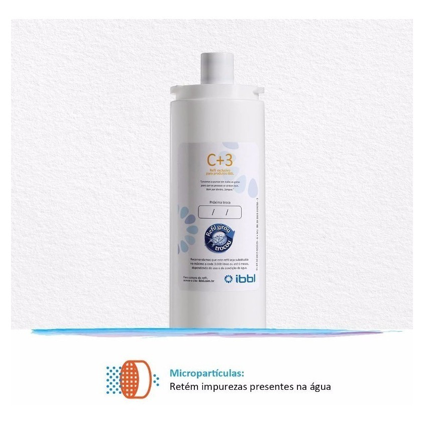 Refil C+3 Filtro Purificador De Água Ibbl. Fr600 — imagem 2 de 2