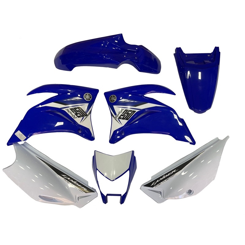 Kit Adesivo Moto Cross Trilha Yamaha Xtz 250 Lander Racing Azul 0,20mm  Personalizado Lm126 - Escorrega o Preço