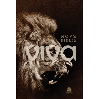 Nova Bíblia Viva Letra Normal Capa dura - Leão Rugido em Oferta na Shopee