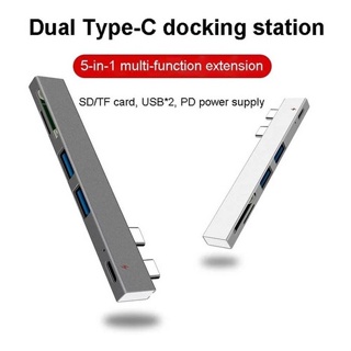 Hub Adaptador Usb-c Micro Sd 5em1 Macbook Pd Charger Tipo-c em Oferta na Shopee