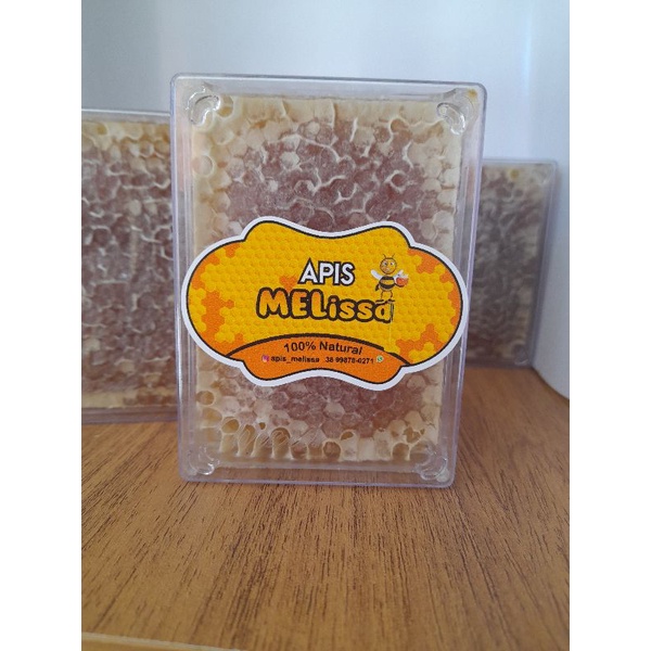 favo de mel no cubo acrílico