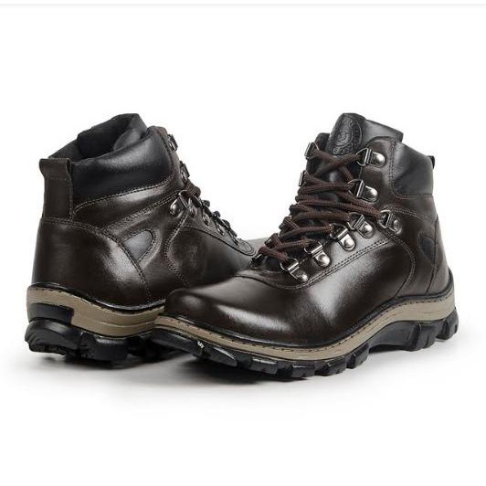 Bota CAT Adventure Casual Em Couro Legítimo 718 Preço Promocional