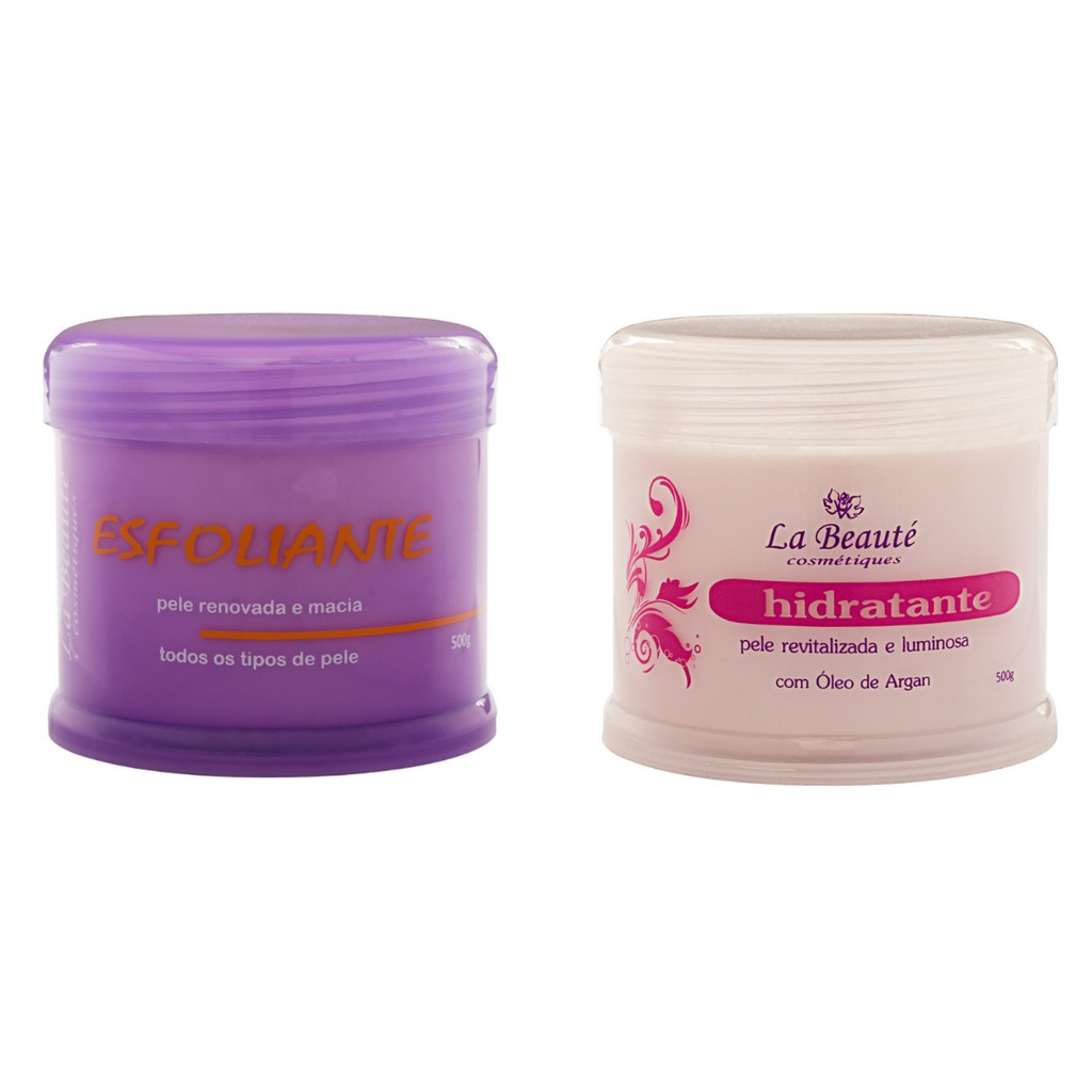 Kit - 1 Esfoliante 500g + 1  Hidratante 500g La Beauté Cosmétiques