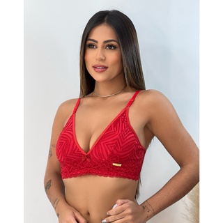 Kit 4 Sutiãs Renda Carla Luxo Soutien Sutian Rendado Conforto em Oferta na Shopee