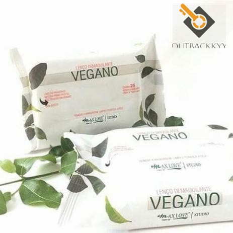 Toalha de Papel MOLHADO portátil  Novo Lenço Demaquilante Vegano Max Love