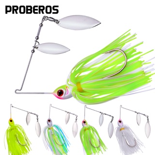 1 Pcs Pesca Spinnerbait Iscas 10g-14g Duplo Lâmina Willow Spinner Para Baixo Pike Muskie Do Tigre De Metal Jig em Oferta na Shopee