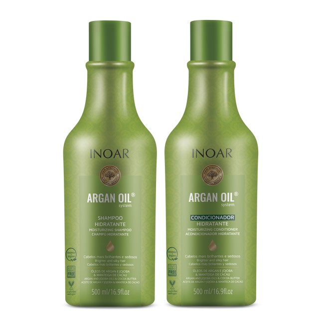Inoar Argan Oil - Kit Shampoo e Condicionador 500ml em Oferta na Shopee