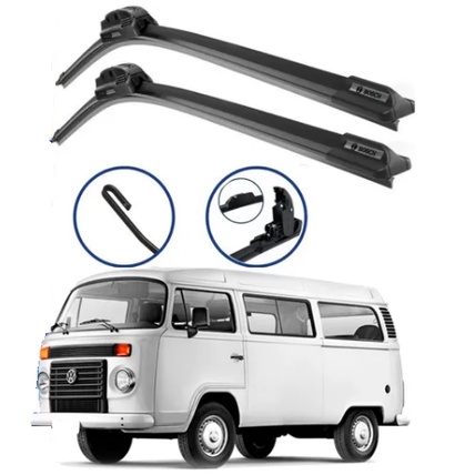Par Palhetas Limpador De Parabrisa Dianteiro Para Volkswagen Kombi / Furgão 2012 2013