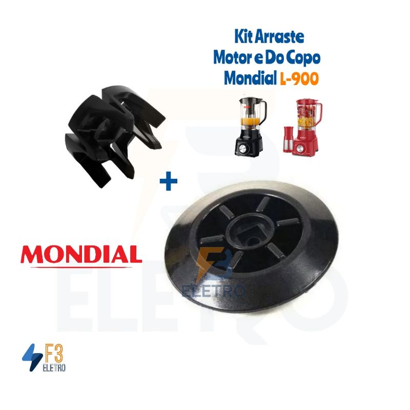 Arraste do Motor e Do Copo Liquidificador Mondial L-900 Turbo