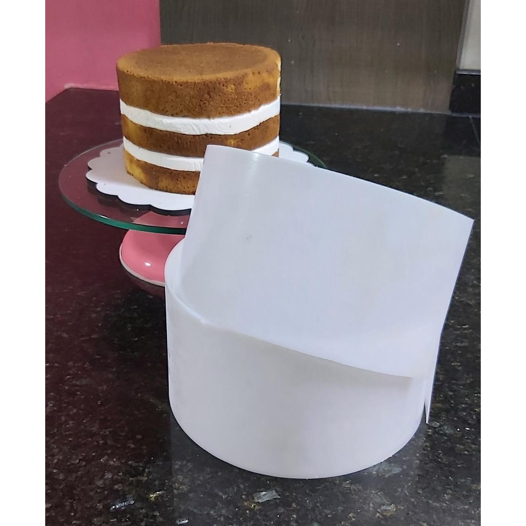 Confeitaria Cinta Para Prensar Bolo em Polietileno 1mX10cm em Oferta na Shopee