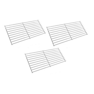 Kit 3 Grelhas Inox Modulos Auxiliar Para Churrasqueira Gira Grill e Comum