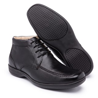 Sapato Masculino Tênis Social de Couro Anti-Stress - Esporão Anatômico Conforto Qualidade Confort Plus