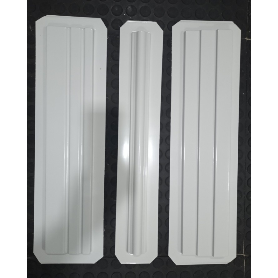 Kit 3 Molde Forma ABS Rodapé Rodameio Fino Rodateto Gesso