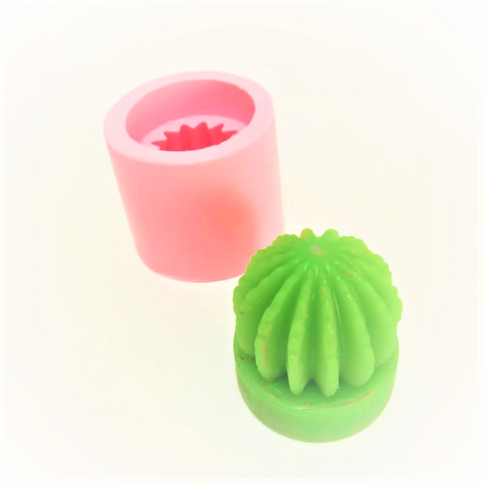 Suculenta Mini Cacto Bola Forma de Silicone Para vela  Sabonete