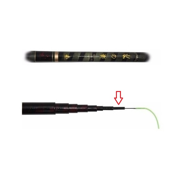 Segundo Gomo Original para Reposição Vara Telescópica Carbon Best Maruri
