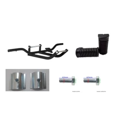 Kit Estribo com berço/Parafusos/ chapa de fixação/Borrachas Titan/fan 125 150