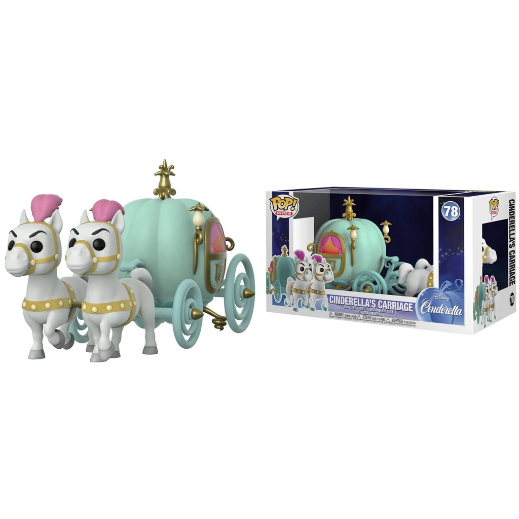 Funko Pop Rides Cinderella S Carriage Carruagem Cinderela Disney Cinderella 78 Original Shopee Brasil