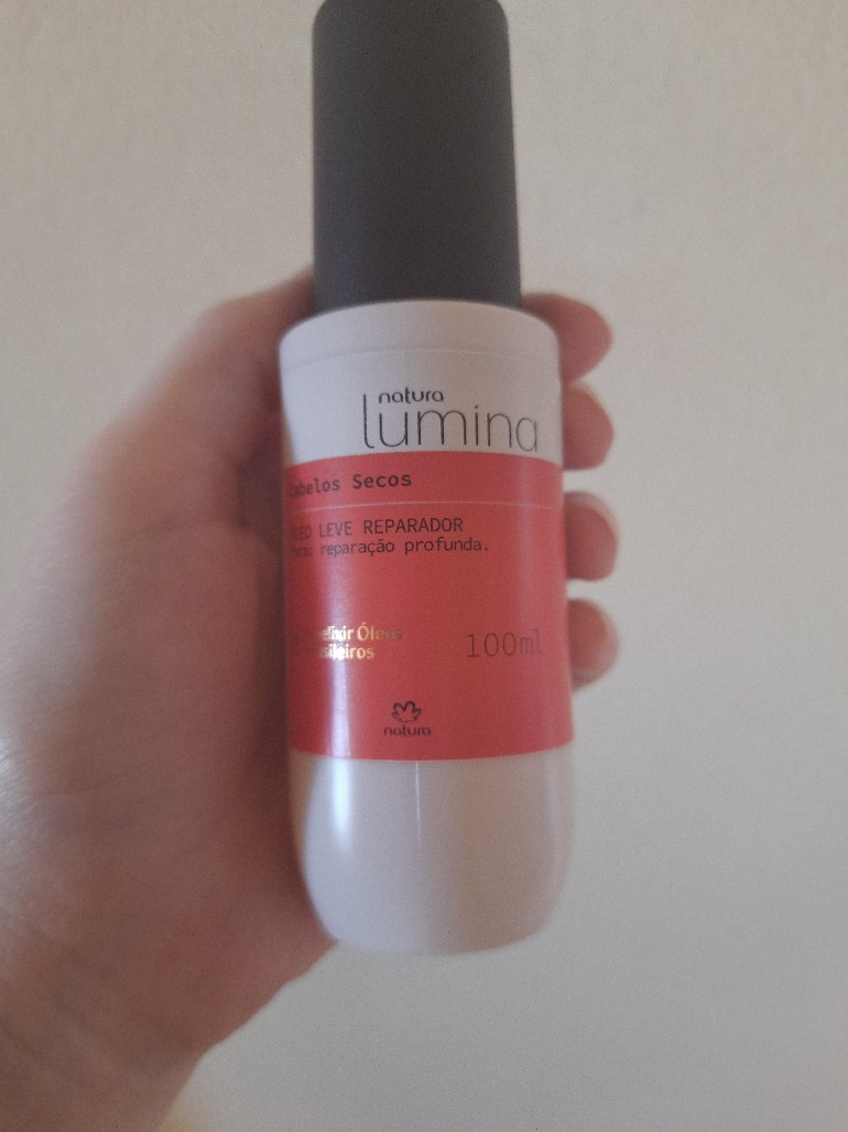 oleo leve reparador natura lumina cabelos secos 100ml | Shopee Brasil